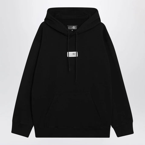 MM6 Maison Margiela Black Numeric cotton hoodie