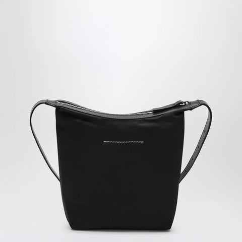 MM6 Maison Margiela Black nylon Numeric Vertical crossbody bag