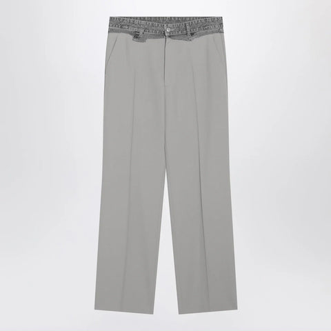 MM6 Maison Margiela Grey wool-blend trousers