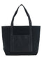 Maison Kitsuné Canvas And Large Leather Shopping Bag