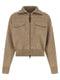 Brunello Cucinelli Shiny Zipper Pull Wool Cardigan