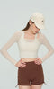 Mabel Sheer Mesh Long Sleeve Layered Crop Top