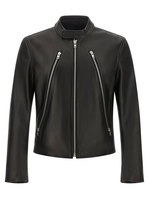 Maison Margiela 5-zip Leather Jacket