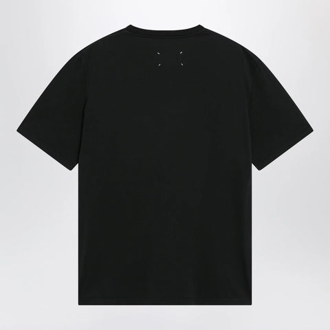 Maison Margiela Taped cotton jersey T-shirt in black
