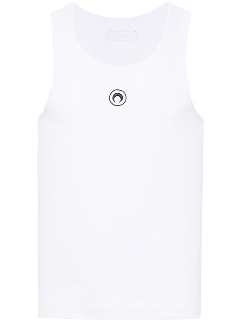 Marine Serre Moon cotton tank top