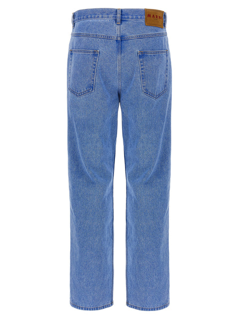 Marni Bleached Coated Jeans