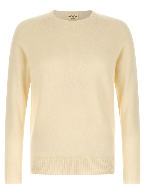 Ma'ry'ya Crew-neck Sweater With Slits