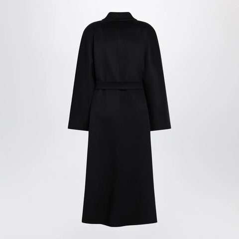Max Mara Navy cashmere wrap coat