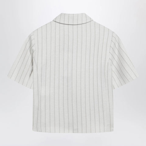 Max Mara Pinstripe piqué jersey jacket