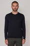 Mens Extra Fine Merino Wool Crew Neck Jumper Navy-Jumper-Paul James Knitwear-XS-Urbanheer