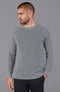 Mens Lightweight Cotton Fisherman Rib Jumper Ash Grey-Jumper-Paul James Knitwear-S-Ash Grey-Urbanheer