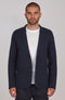 Mens Lightweight Mercerised Cotton Knitted Blazer Navy-Blazer-Paul James Knitwear-S-Regular-Navy-Urbanheer