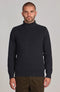 Mens Midweight Cotton Fitted Submariner Roll Neck Jumper Navy-Jumper-Paul James Knitwear-S-Navy-Urbanheer