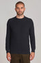 Mens Midweight Cotton Ribbed Crew Neck Jumper-Jumper-Paul James Knitwear-S-Navy-Urbanheer