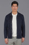 Mens Midweight Cotton Work Shirt Navy-Jacket-Paul James Knitwear-S-Urbanheer