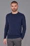 Mens Organic Cotton Crew Neck Jumper-Jumper-Paul James Knitwear-S-Marine-Urbanheer