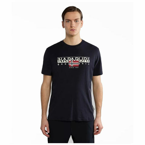 Men’s Short Sleeve T-Shirt Napapjiri Black-Sports | Fitness > Sports material and equipment > Sports t-shirts-Napapjiri-S-Urbanheer