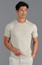 Mens Ultra Fine Cotton Knitted T-Shirt Birch-T-Shirt-Paul James Knitwear-XS-Birch-Urbanheer