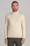 Mens Ultra Fine Cotton Mock Turtle Neck Jumper Birch-Jumper-Paul James Knitwear-XS-Urbanheer