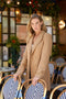 Mid-Length Fitted Double-Breasted Jacket with Wool camel-Jacket-Attentif Paris-S-Urbanheer
