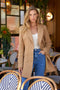 Mid-Length Fitted Double-Breasted Jacket with Wool camel-Jacket-Attentif Paris-S-Urbanheer