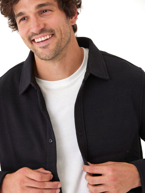 Mika Triblend Fleece Button Down