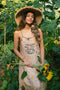 Milk & Honey Bohéme Slip Dress With Bees And Sunflowers-Dress-Market of Stars-S/M-Urbanheer