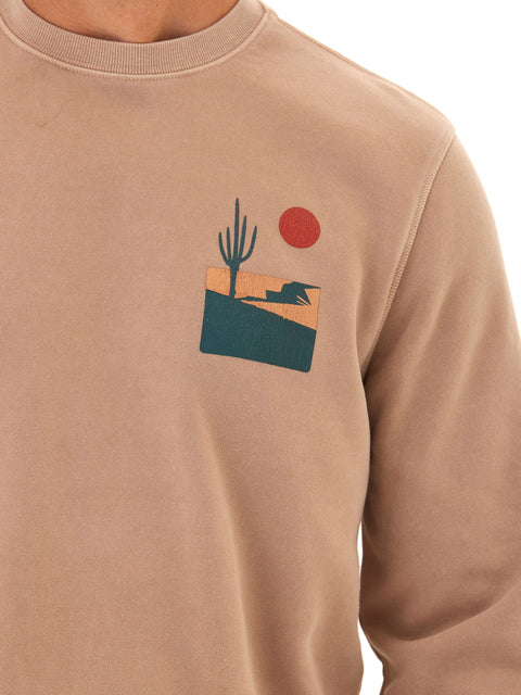 Mineral Wash Graphic Fleece Crew