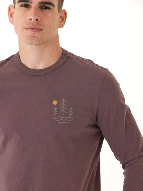 Mineral Wash Graphic Long Sleeve Tee
