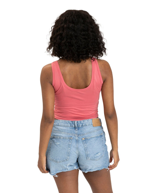 Mirabel Luxe Jersey Fitted Crop Tank
