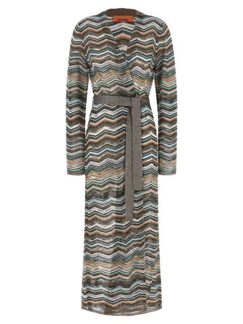 Missoni Chevron Lamé Cardigan