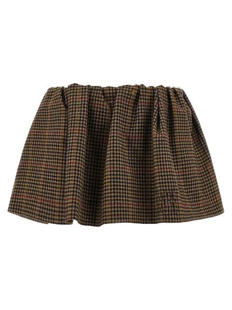 Miu Miu Houndstooth Skirt