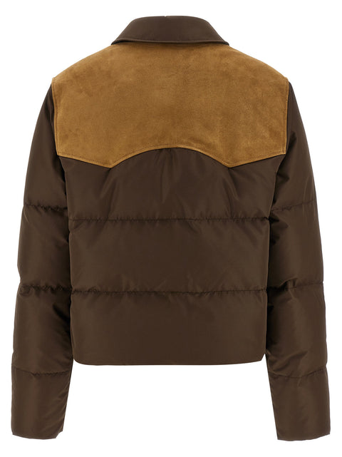 Miu Miu Pongé Tec Down Jacket