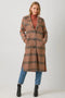 Mixed Media Long Coat Taupe/Pumpkin-Coat-Mystree-S-Urbanheer
