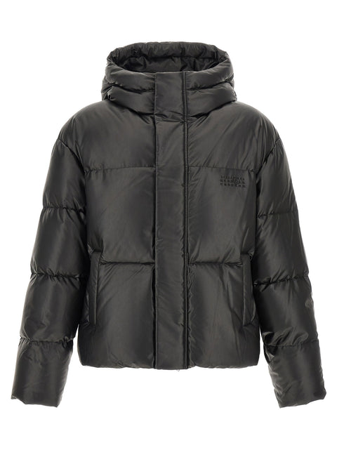 Mm6 Maison Margiela Lacquered Finish Down Jacket