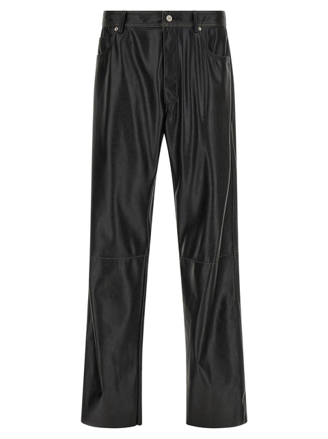 Mm6 Maison Margiela Leather-effect Pants