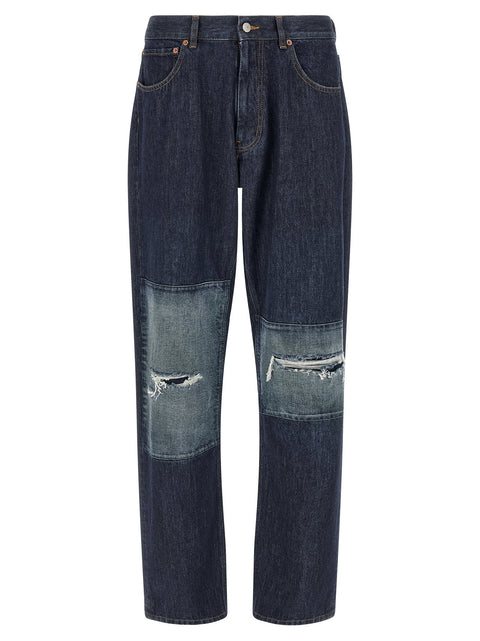 Mm6 Maison Margiela Patchwork Insert Jeans