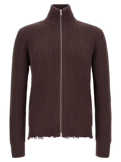 Mm6 Maison Margiela Ribbed Cotton Turtleneck Sweater
