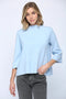 Mock Neck Pull Over Sweater/Bell Sleeve BABY BLUE-Sweater-FATE-S-BABY BLUE-Urbanheer