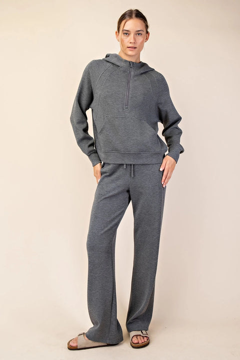 Modal Scuba Quarter Zip Hoddie Jacket