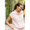 Modal Scuba Short Sleeve Quarter Zip Top