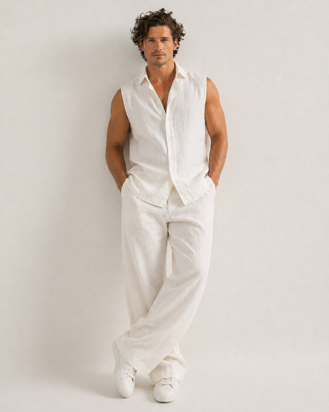 Monaco Linen Set – Off White