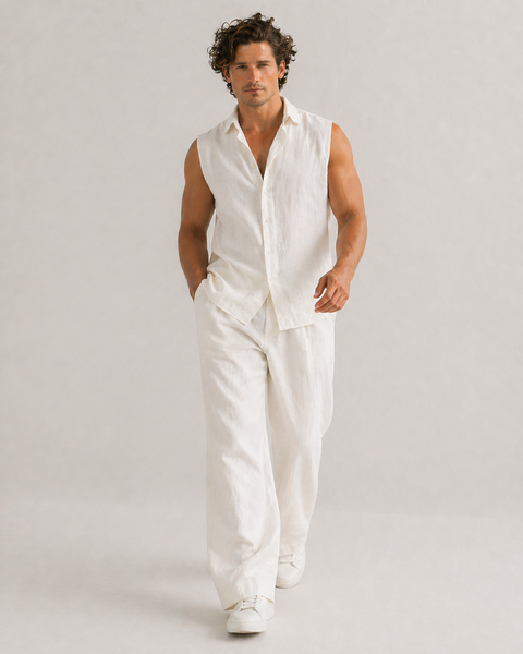 Monaco Linen Set – Off White