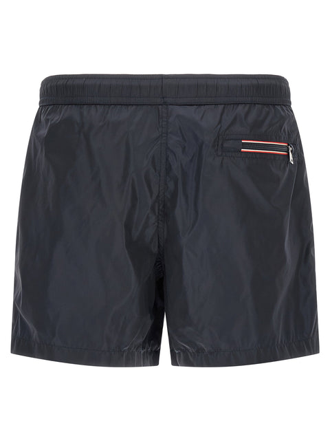 Moncler Logo Patch Swim Shorts