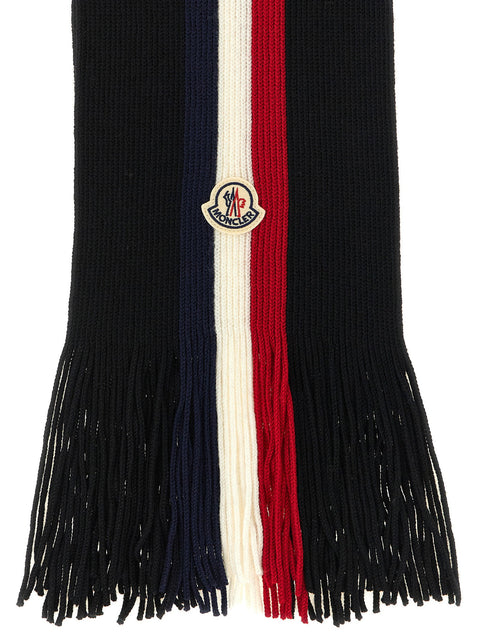 Moncler Tricolor Wool Scarf