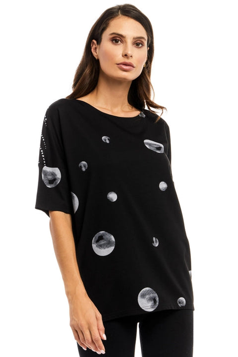 Moon-Print Tunic Top-Tunic Top-Adore-M-Urbanheer