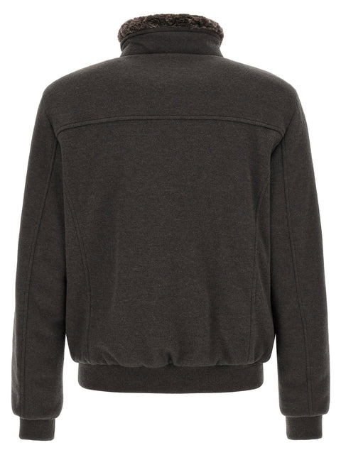 Moorer Bellati-mrw Bomber Jacket - Acqua Line
