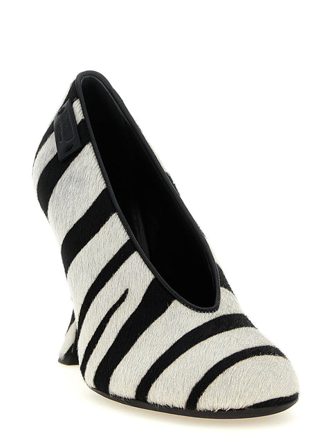 Moschino Zebra Pony Pumps