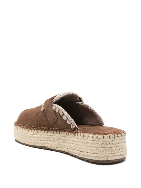 Mou Jute Clog sabot shoes