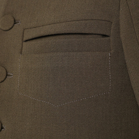 NAMACHEKO Moss green wool-blend jacket